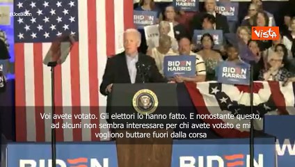 Biden: ?Provano a buttarmi fuori dalla corsa, ma rimarr? in gara e batter? Trump?