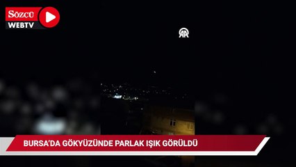 Gökyüzünden süzülen parlak ışık görüldü