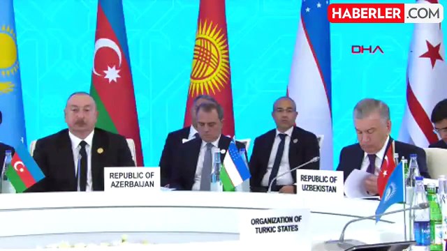 Cumhurbaşkanı Yardımcısı Cevdet Yılmaz Türk Devletleri Teşkilatı Gayriresmi Zirve Toplantısı'nda konuştu