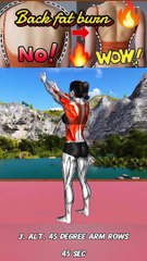 standing back exercise to lose fat #fitness #healthfit #weightlossworkout