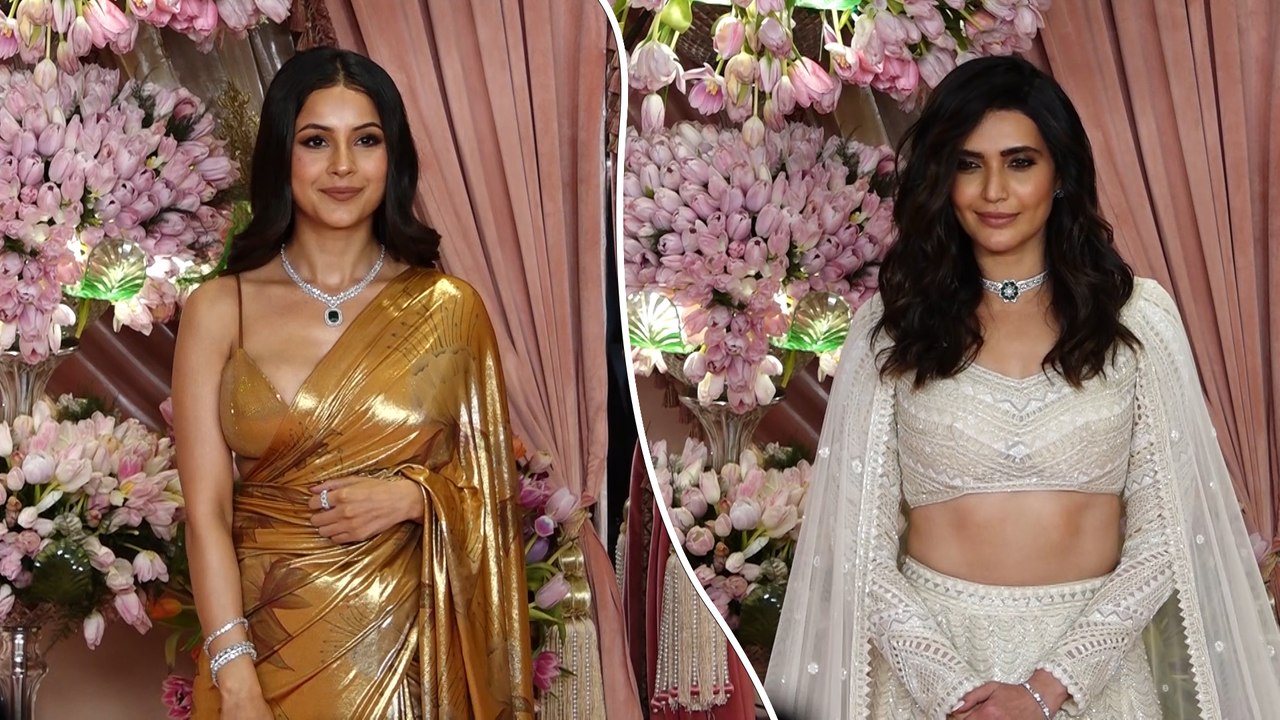 Shehnaaz Gill and Karishma Tanna Add Glamour to Anant Ambani's Sangeet Ceremony
