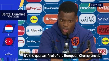Dumfries 'doesn't need motivation' for Netherlands-Turkey