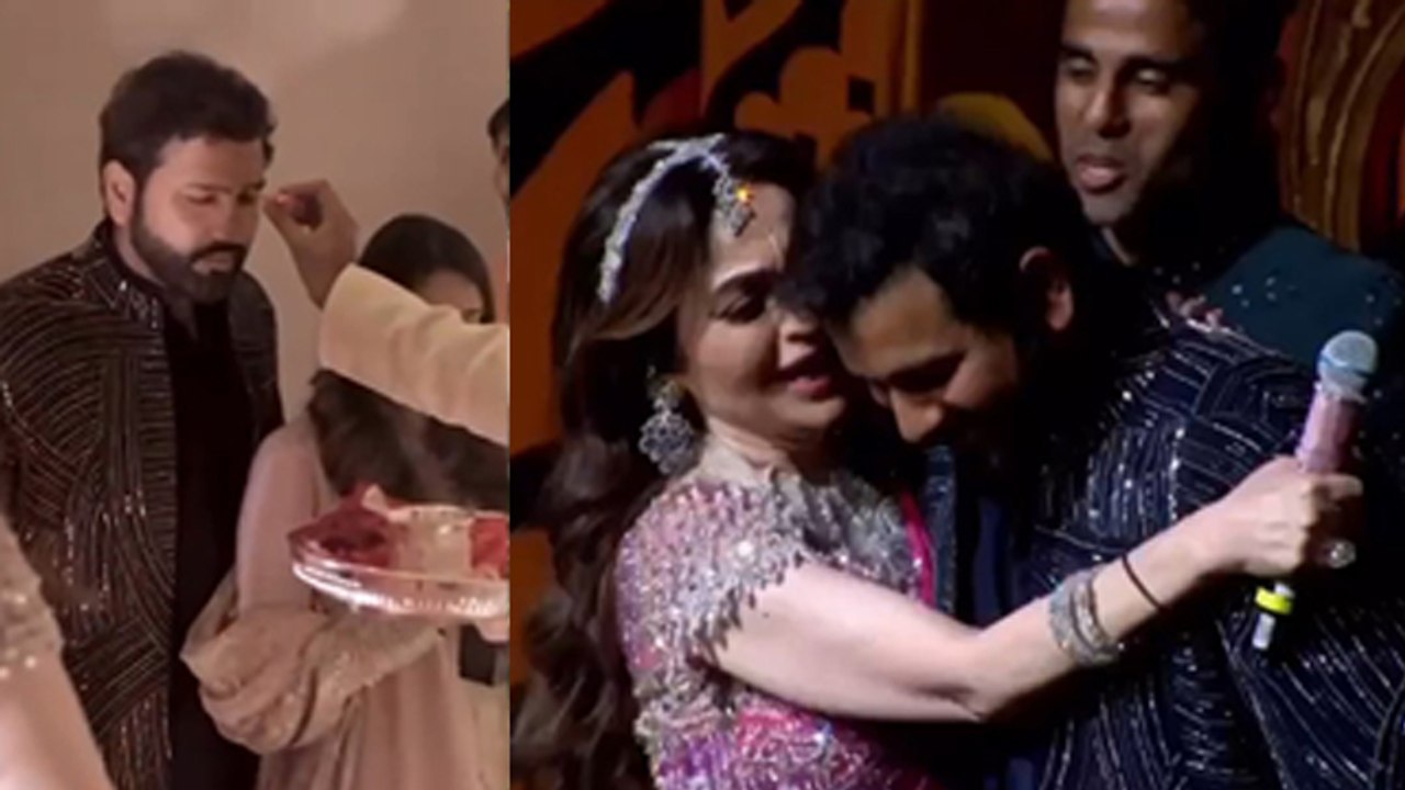 Anant Radhika Sangeet Ceremony: Nita Nukesh Ambani Special Honour to Rohit Sharma & Team India Video