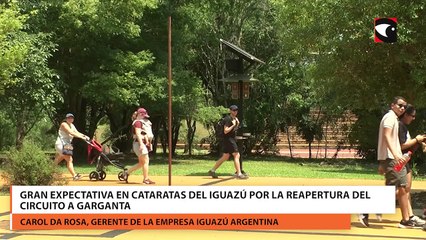 Gran expectativa en Cataratas del Iguazú por la reapertura del circuito a Garganta.