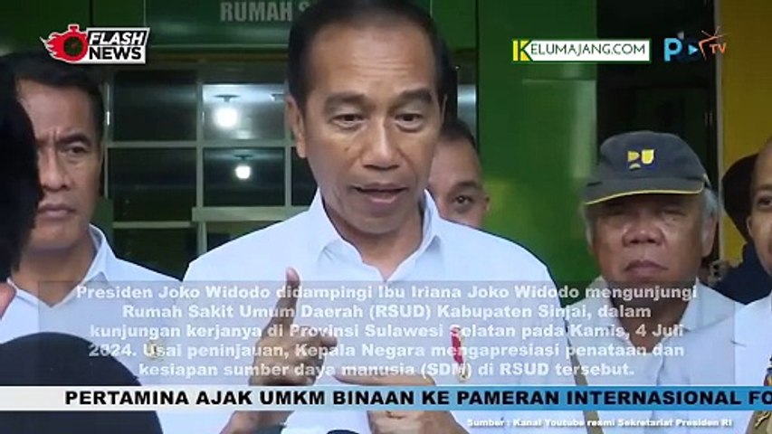 Jokowi Kunjungi RSUD Sinjai