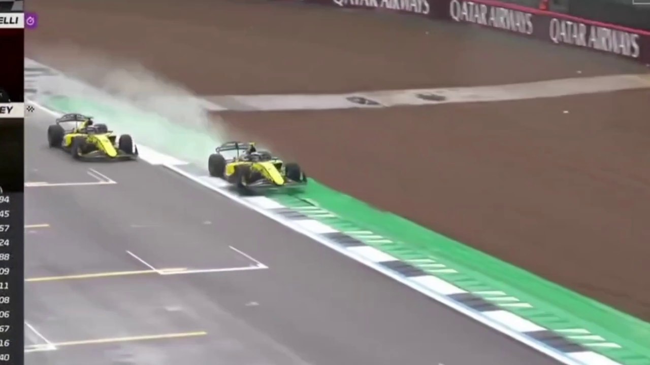 F2 2024 Silverstone Sprint Race Epic Finish Maini Bortoleto