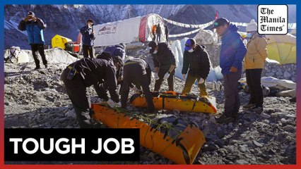 Mount Everest's highest camp littered with frozen garbage