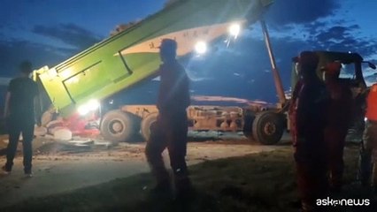 Si spezza una diga in Cina, inondazione nella provincia di Hunan