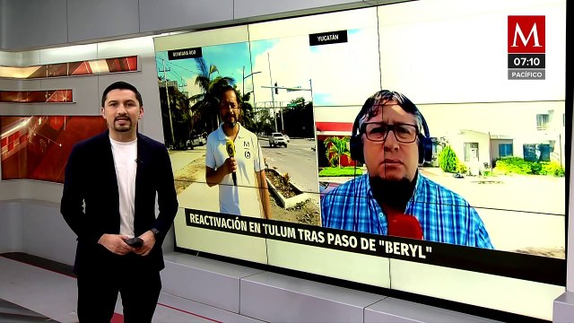 Ciudadanos de Tulum retoman actividades tras paso de 'Beryl'