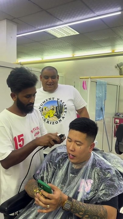 Hairbtriming prank
