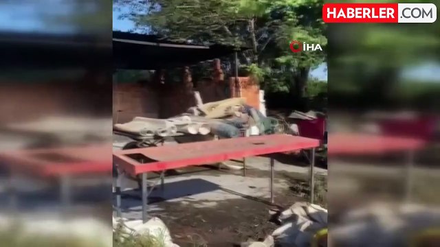Hurdalık ve halı yıkama tesisi yangında hasar gördü