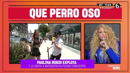 Paulina Rubio explota contra baterista en pleno concierto