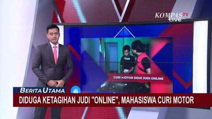 Diduga Ketagihan Judi Online, Mahasiswa di Gowa Curi Motor Tetangga