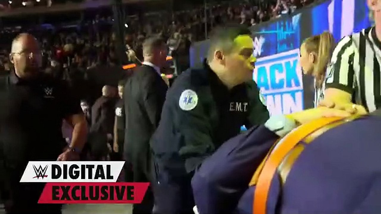DEVELOPING- Heyman leaves in an ambulance
