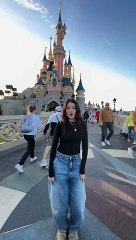 my hair before and after a day at @disneyland