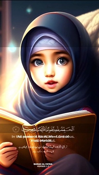 Surah Al -Fatiha with profound meanings in English and Urdu.