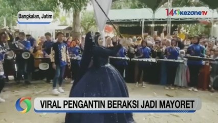 Download Video: OKEZONE UPDATES: Viral Pengantin Beraksi Jadi Mayoret hingga Heboh Kelahiran Bison Putih