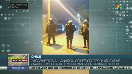 En Chile fueron allanadas viviendas y espacios sociales