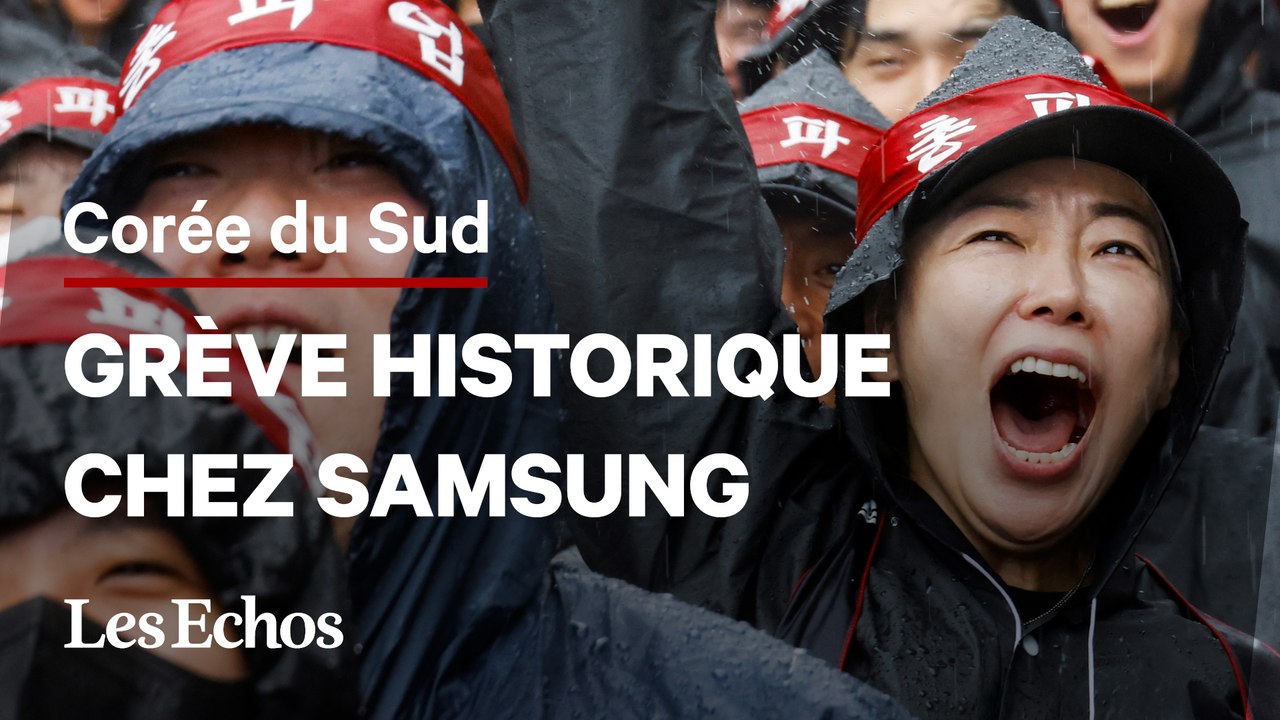 Les salariés de Samsung en Corée du Sud entamant une grève générale