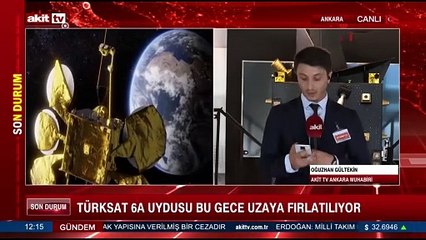 TÜRKSAT 6a uydusu bu gece uzaya fırlatılıyor