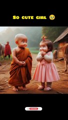 So cute little monk  #short