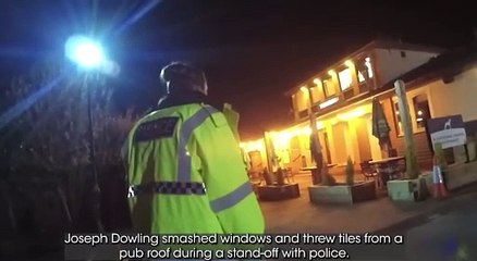 WATCH: Jailed Rainworth man smashes up pub amid police stand-off