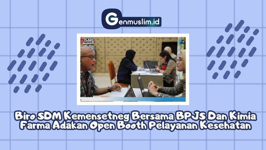 BIRO SDM KEMENSETNEG Bersama BPJS dan Kimia Farma adakan Open Booth Pelayanan Kesehatan