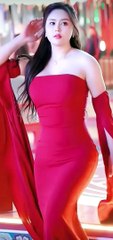 Stunning Model in Red Dress | Hot Style & Beauty | Fashion Inspiration 2024