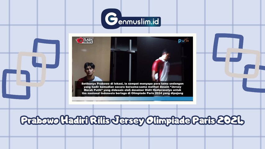 Prabowo Subianto Hadiri Rilis Jersey Olimpiada Paris 2024