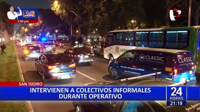 San Isidro: realizan operativo contra colectiveros en avenida Javier Prado