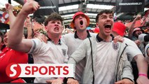 Fans in London celebrate England reaching Euro semis after shootout