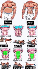 Six Pack And Chest Workout At Home Simple Exercise #sixpackexcercise #chestworkout #shorts