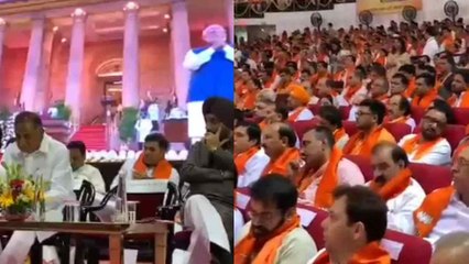 दिल्ली के जवाहरलाल नेहरू स्टेडियम में  बीजेपी की कार्यकारिणी की बैठक,दिल्ली विधानसभा चुनाव 2025 के लिए रोड मैप पेश