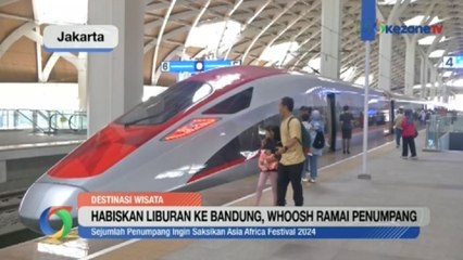 Habiskan Liburan ke Bandung, Whoosh Ramai Penumpang