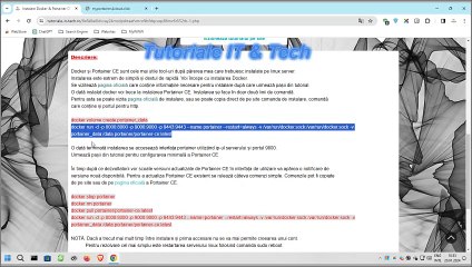 Instalare Docker & Portainer CE