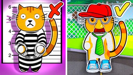 My Cat Escapes Jail!  *Solve All the Mysteries In Cat Paper Game Book*