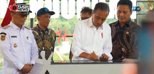 Jokowi Resmikan Bendungan Pammukullu di Kabupaten Takalar, Sulsel