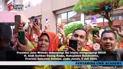 Kunker Jokowi dan Ibu Iriana ke Bulukumba, Tinjau RSUD H. Andi Sultan Daeng Radja dan Pasar Cekkeng