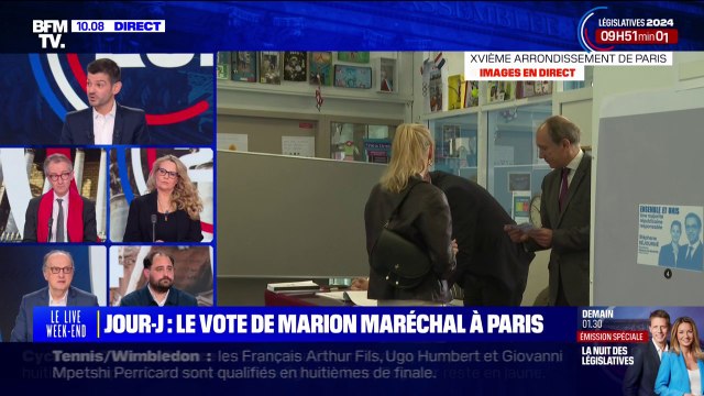 Législatives: Marion Maréchal a voté à Paris
