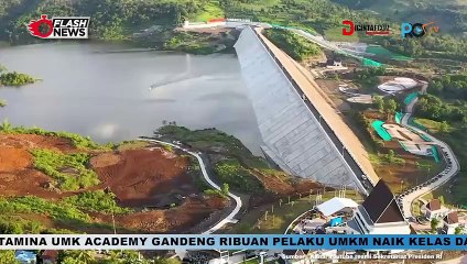 Bendungan Pamukkulu di Takalar, Sulawesi Selatan Diresmikan oleh Jokowi