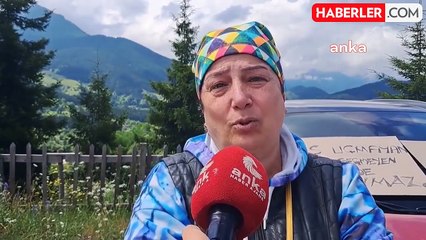 Şavşatlılar Rüzgar Enerji Santraline Tepki Gösterdi