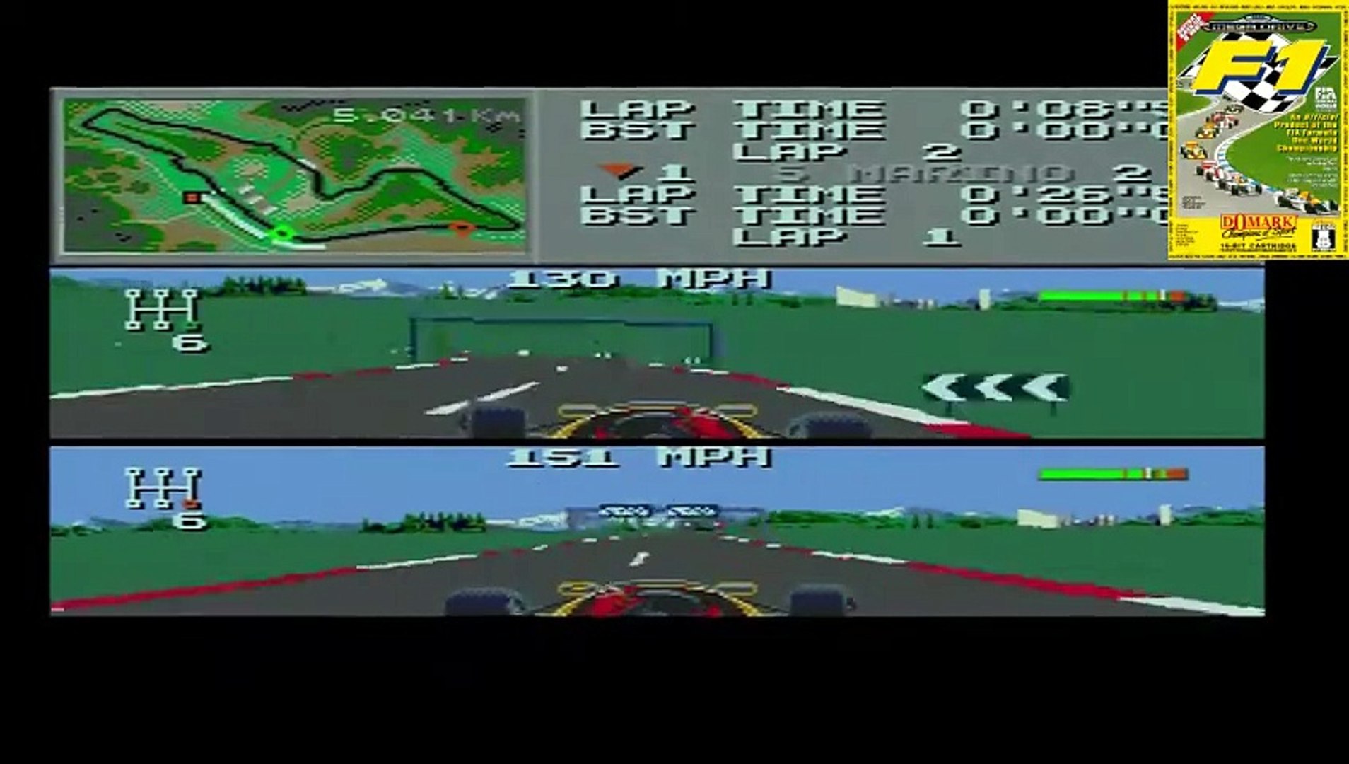 Jeu Sega Mega Drive F1 - Complet Avec Boîte Et Livret - Très Bon état