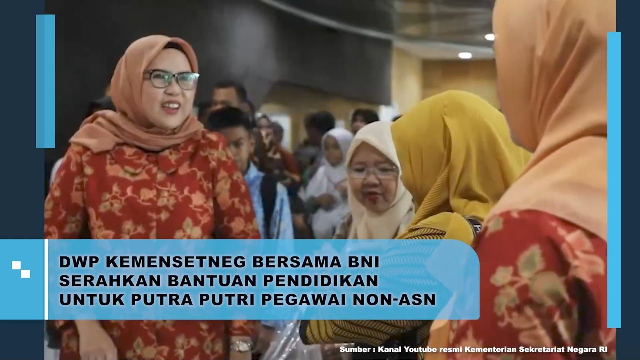 DWP Kemensetneg Bersama BNI Serahkan Bantuan Untuk Putra Putri Pegawai Non ASN