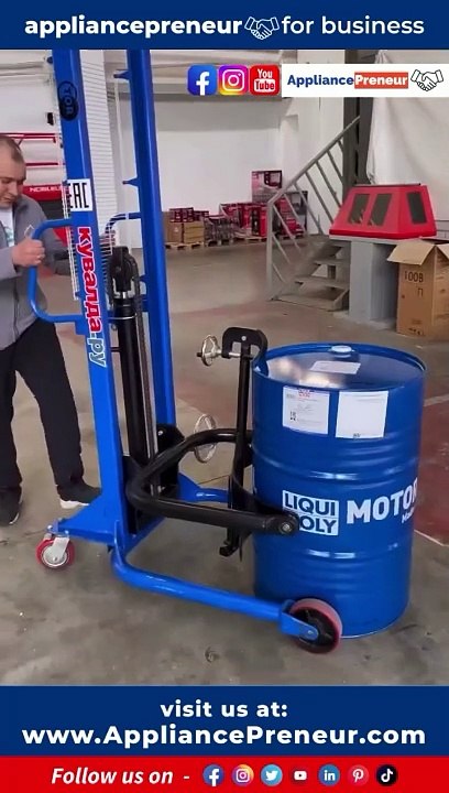 Manual Oil Drum Lifter #DrumHandling