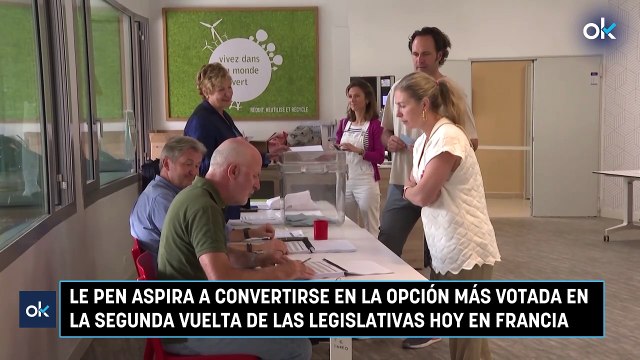Le Pen aspira a convertirse en la opción más votada en la segunda vuelta de las legislativas hoy en Francia
