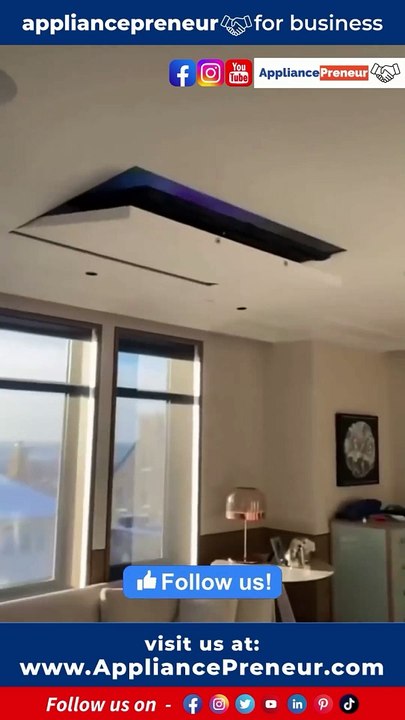 Flip Down Fold Down TV Ceiling Mount