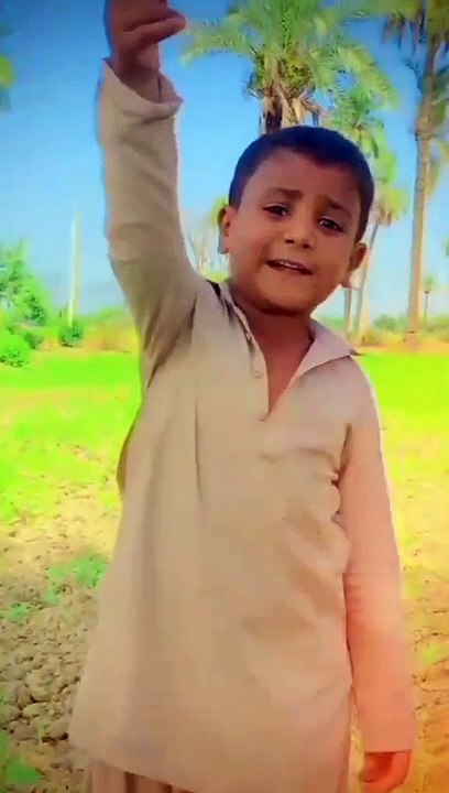 Boy calling his parents