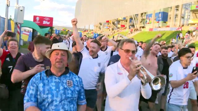 Euro-2024: supporters anglais et néerlandais fêtent la qualification en demi-finale