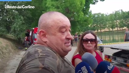 Montefano, il sopralluogo poi l'auto nel lago: video