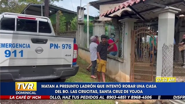 Ladrón se mete a robar a una casa y fue agarrado a tiros por los dueños en Santa Cruz de Yojoa